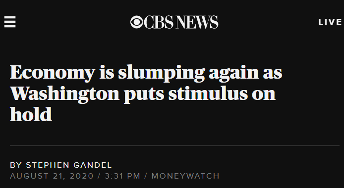 The storm clouds are gathering. Senate Republicans are gone with no plan to do anything. Trump doesn't care that tens of millions of Americans are unemployed if the stock market goes up. Without a deal to provide massive economic relief the recovery will be in real jeopardy. /end