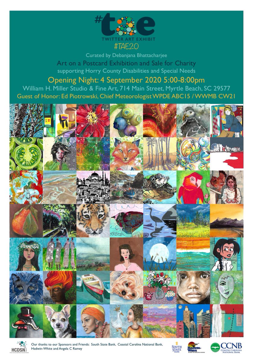 POSTCARD ART EXHIBIT - Art for a Cause 🌏 🎨 tweet media
