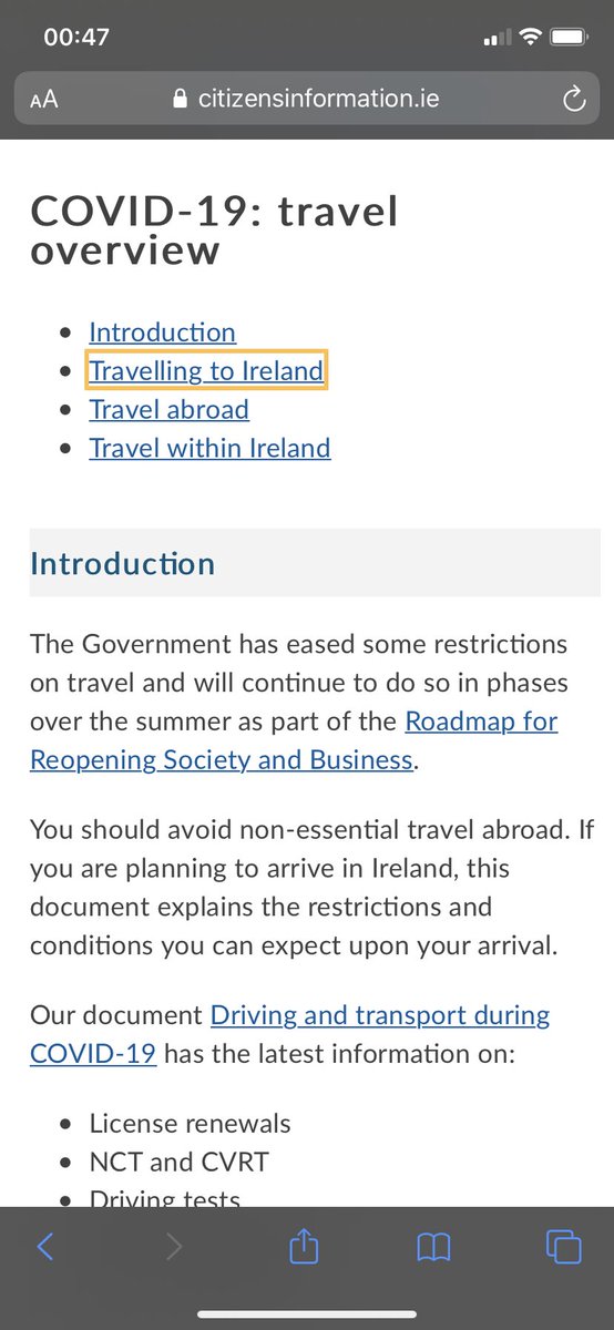 1/ Phil Hogan references Citizens Information and  @PhilHoganEU says the website clearly states of you get a Covid test and are Covid free you don’t have to restrict your movements !! Where does it say that?  #GolfGate