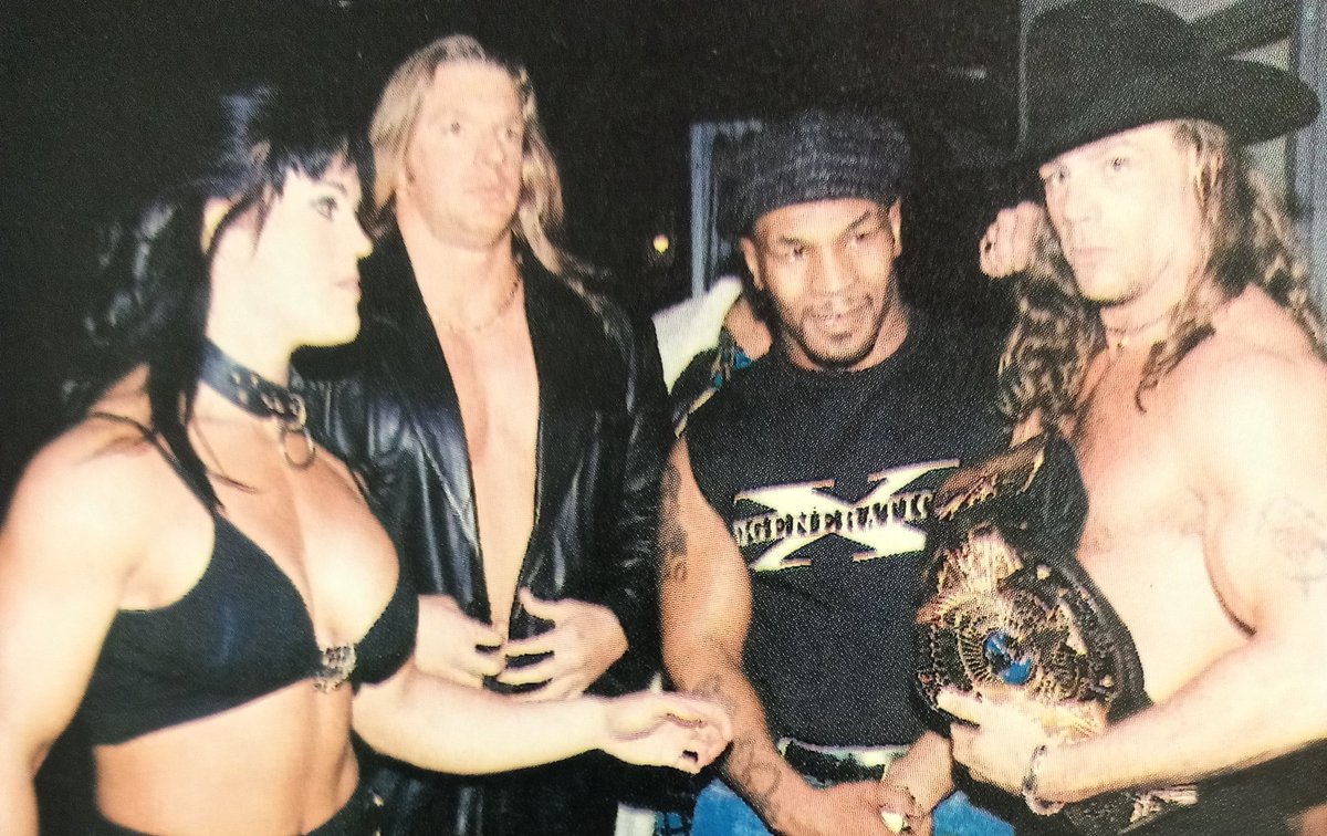Rasslin' History 101 on X: D-Generation X members Chyna,Triple H,temporary  member Mike Tyson and WWF World Heavyweight Champion Shawn Michaels,back in  early-1998  / X