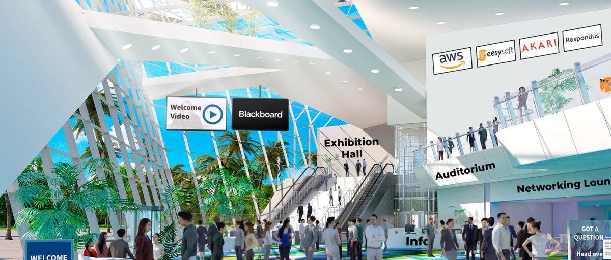 jvod's tweet image. Excited to attend the @blackboardapac Teaching &amp;amp; Learning conference Asia Pac 16th - 17th Aug.  #TLCAPAC Virtual conference lobby looks like the real thing - without the air travel and hotel accom ! 15 mins to Kick-Off ...