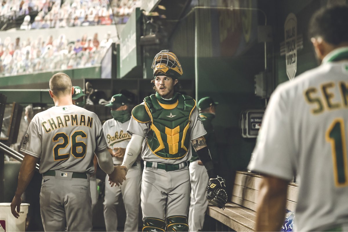 Athletics's tweet photo. Welcome to The Bigs, @Jonah_heim6!
#RootedInOakland https://t.co/kIFCYnUDTM