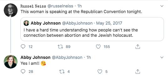 RNC speaker Abby Johnson supports household voting - The 19th