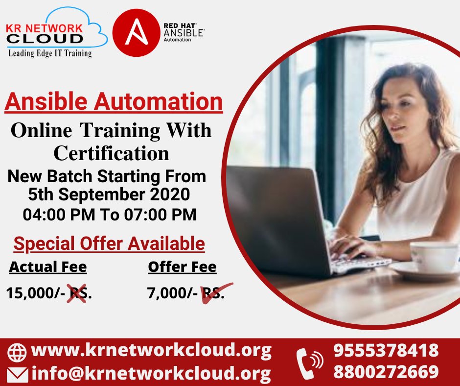 KRNetworkCloud1's tweet photo. Upgrade Your Skills Ansible Automation
Call us: 8800272669, 9555378418
Visit at: https://t.co/uccswcXJ46
Email at: info@krnetworkcloud.org
.
.
.
#KRNetworkCloud #IndustrialTraining #redhat #Ansible #Automation #AnsibeAutomation #OnlineClasses #OnlineTraining #linux https://t.co/HepPBPXDjN
