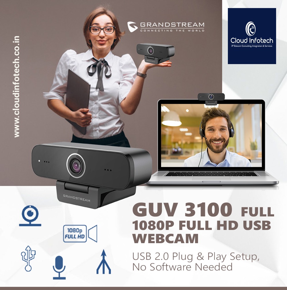 Camera Họp Trực Tuyến Grandstream GUV3100 | Maitel