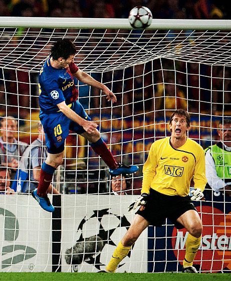 Messi's first Champions League Final goal.