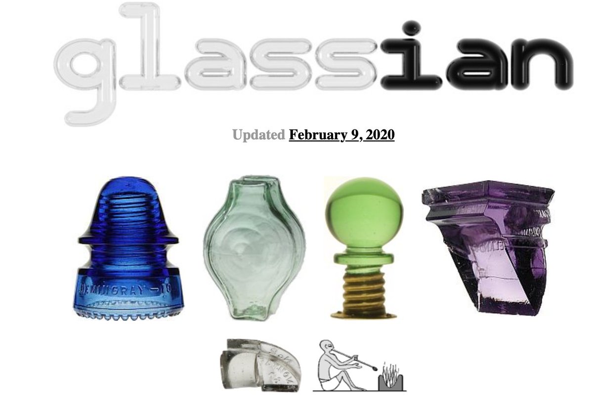 please also check out this fabulously lo-fi and informative website by the glass collector known only as Glass Ian. every day our use of the internet drifts from this sort of website is a day we move further from God's (pavement) light https://glassian.org/ 