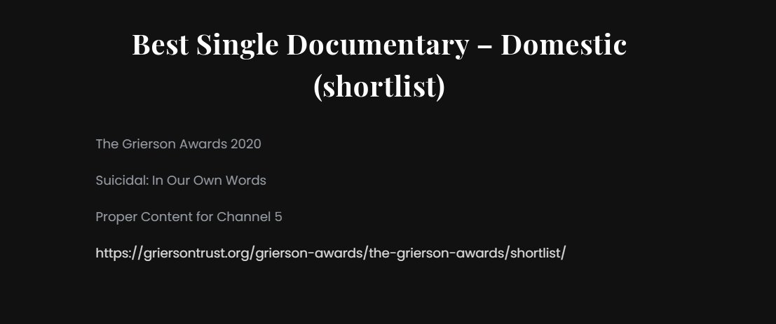 waddington_mike's tweet image. Congratulations to #ProperContent @Cnwlnhs #HillingdonMentalHealth were very pleased to feature in this excellent, compassionate, genuine and heartfelt exploration of the malignant sadness of suicide - good luck at 10 November final.