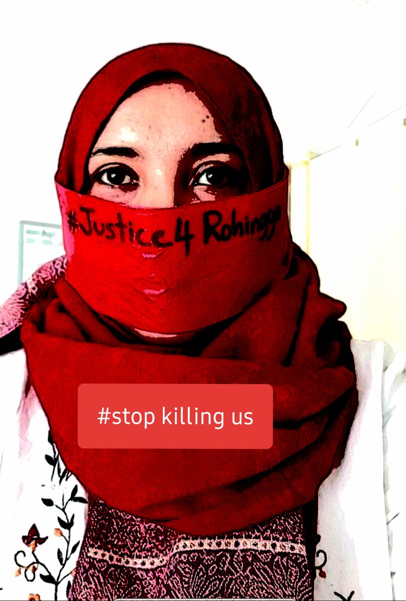This is a campaign to remind the international community that our bloodied wounds may have healed, but our community continues to live through genocide. Justice has not been served. Perpetrators still roam free. #RohingyaGenocide  #StopKillingUs  #Justice4Rohingya  #WeAreHumanToo