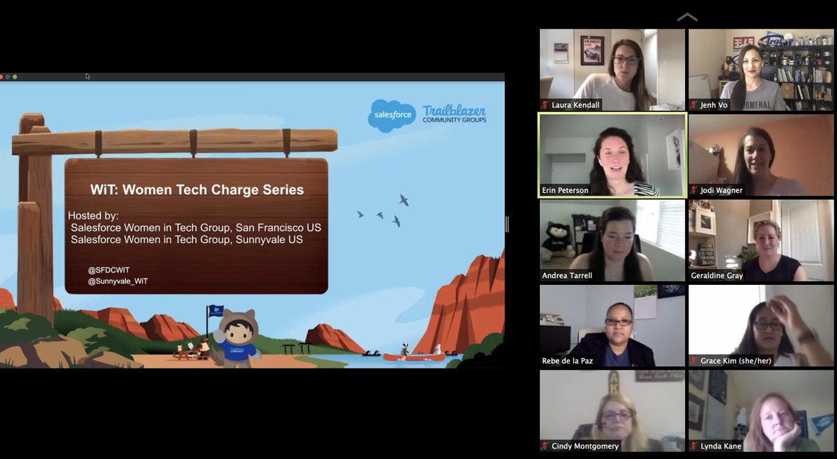 sfdcKokua's tweet photo. Thank you to the WONDERFUL #bossLady co-hosts of #WitTechCharge! @LauraGforce @raincitye
& my AMAZING @Sunnyvale_WiT co-leader & tonight's moderator @jmwagner โฅ๏ธ https://t.co/qva8NKxX88