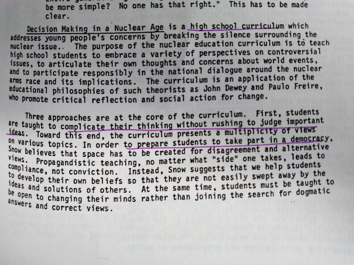 Historian here. Just read document from 1983 about importance of ed to prep young people to participate in democracy. What does that? HASS--precisely the target of  @DanTehanWannon 'job ready' plan. HASS grads ARE job ready, but also ready for something even more valuable. 1/4