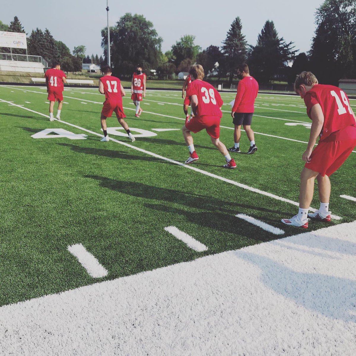 Great second day on the field for the Red Hawks!  Defense took full advantage of their opportunity today! 

#HawksFly