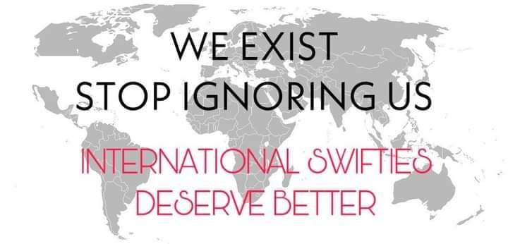 ye_yane's tweet photo. @taylorswift13 I love you so much but I think this is unfair totally for us the swifties from other countrys.
@taylornation13 https://t.co/x6hLeZVGYS