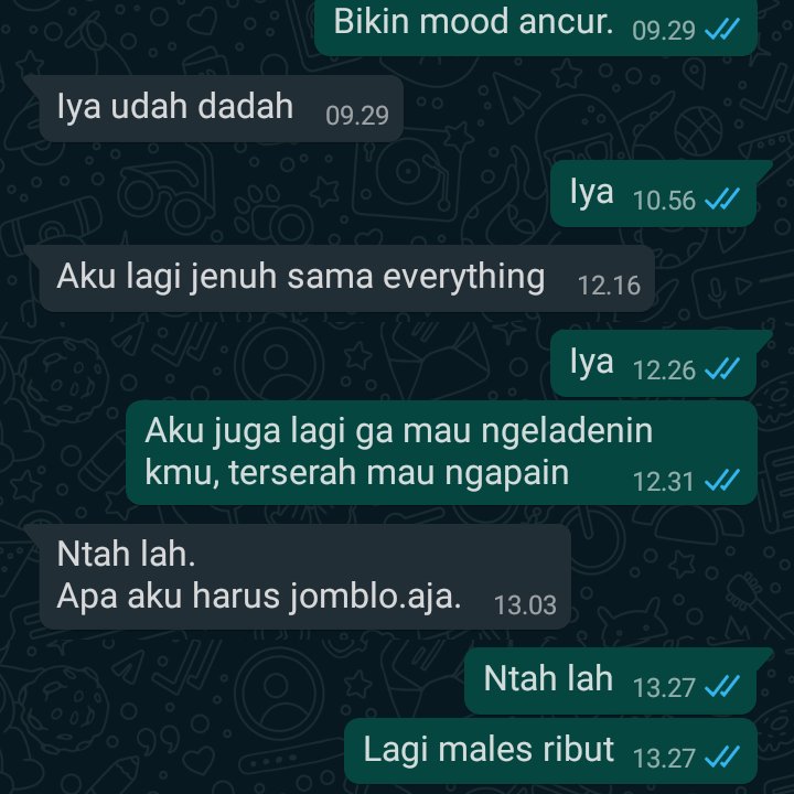 thi_thias's tweet photo. @radenrauf Di putusin pas mau tes kerja, bgst emg 🤐 https://t.co/kw9BG8gFNs