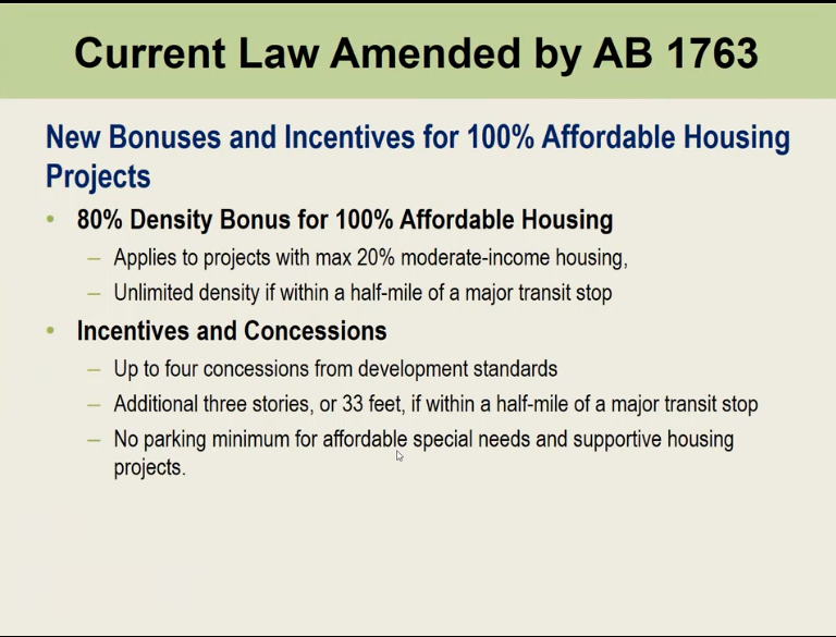 Ciszek's tweet photo. #AB1763 "Unlimited density" for 100% #AffordableHousing - note north of Montana https://t.co/S06Qk5lh4z