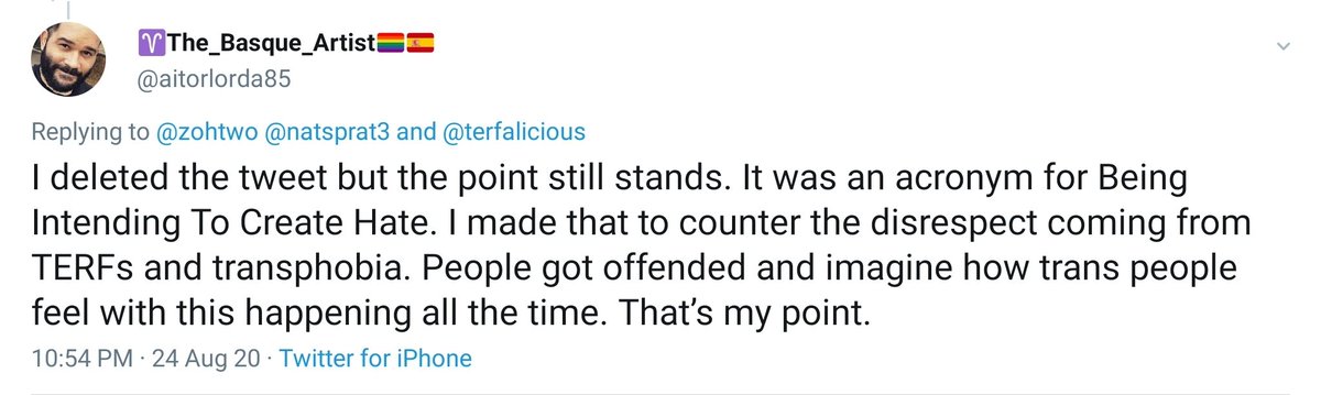 3/ He's a man who cynically justifies his misogynisticaly calling women "bitches" because they don't share his opinions and then *wait for it* called them bigots. Quel essuyer de cul.