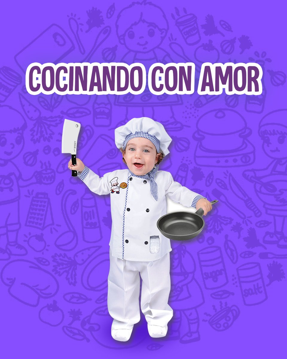 ¡Lo más adorable que verás hoy! 😍
Nuestro disfraz de chef se robará tu corazón 🧑🍳💜. Encuéntralo en Mercado Libre como Carnavalito.
#DisfracesCarnavalito #Carnavalito #VentadeDisfraces https://t.co/WR1j2e80rA