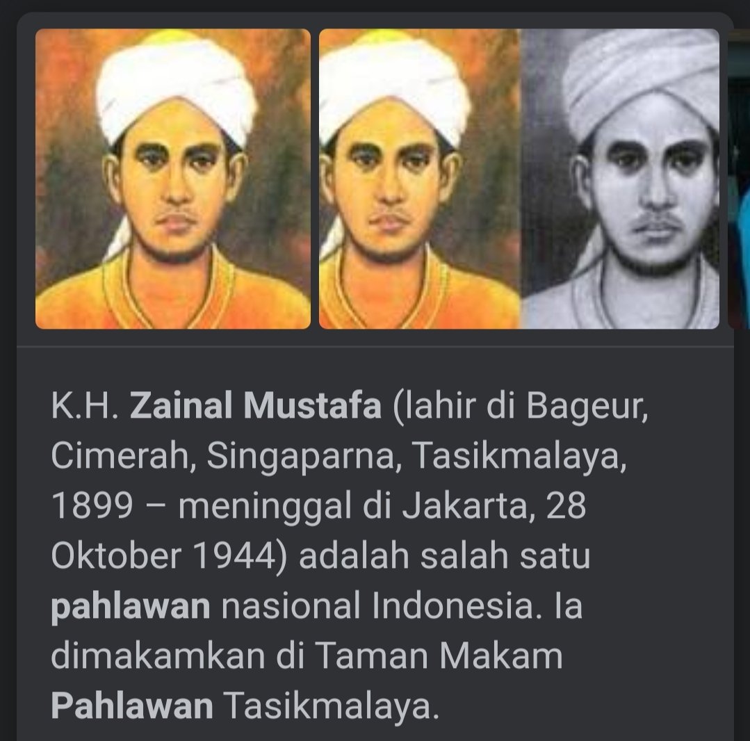 HurriKoRn's tweet photo. Typo : Kh. Zainal musthofa https://t.co/H9WucDTntP