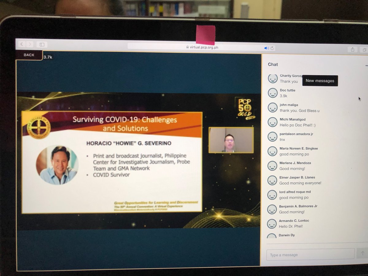 DoctorMuslimah's tweet photo. Howie Severino’s mantras in the house! 🤗
#PCP2020 #PCPGOLD https://t.co/Ps8D1nCntP