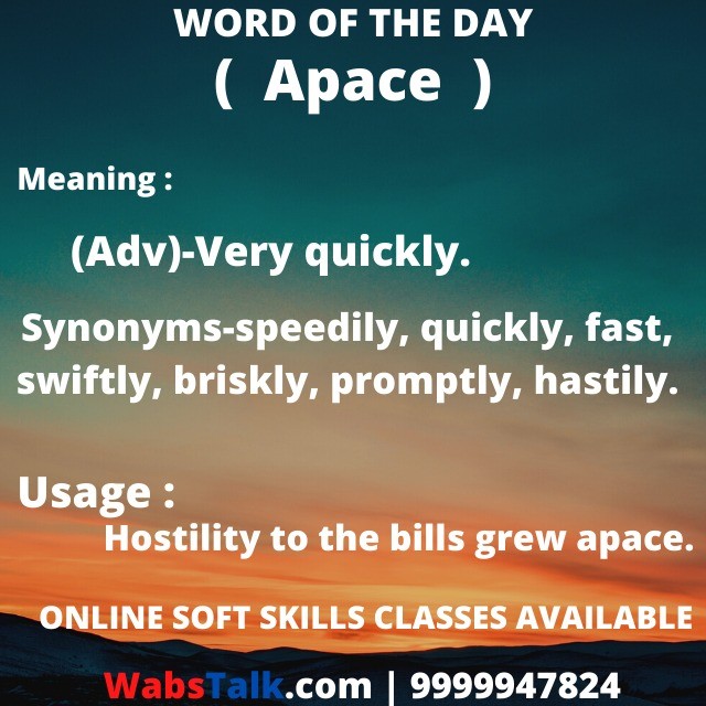 WabsTalk - Speak English - ( #Join:9999947824) #Word of the Day