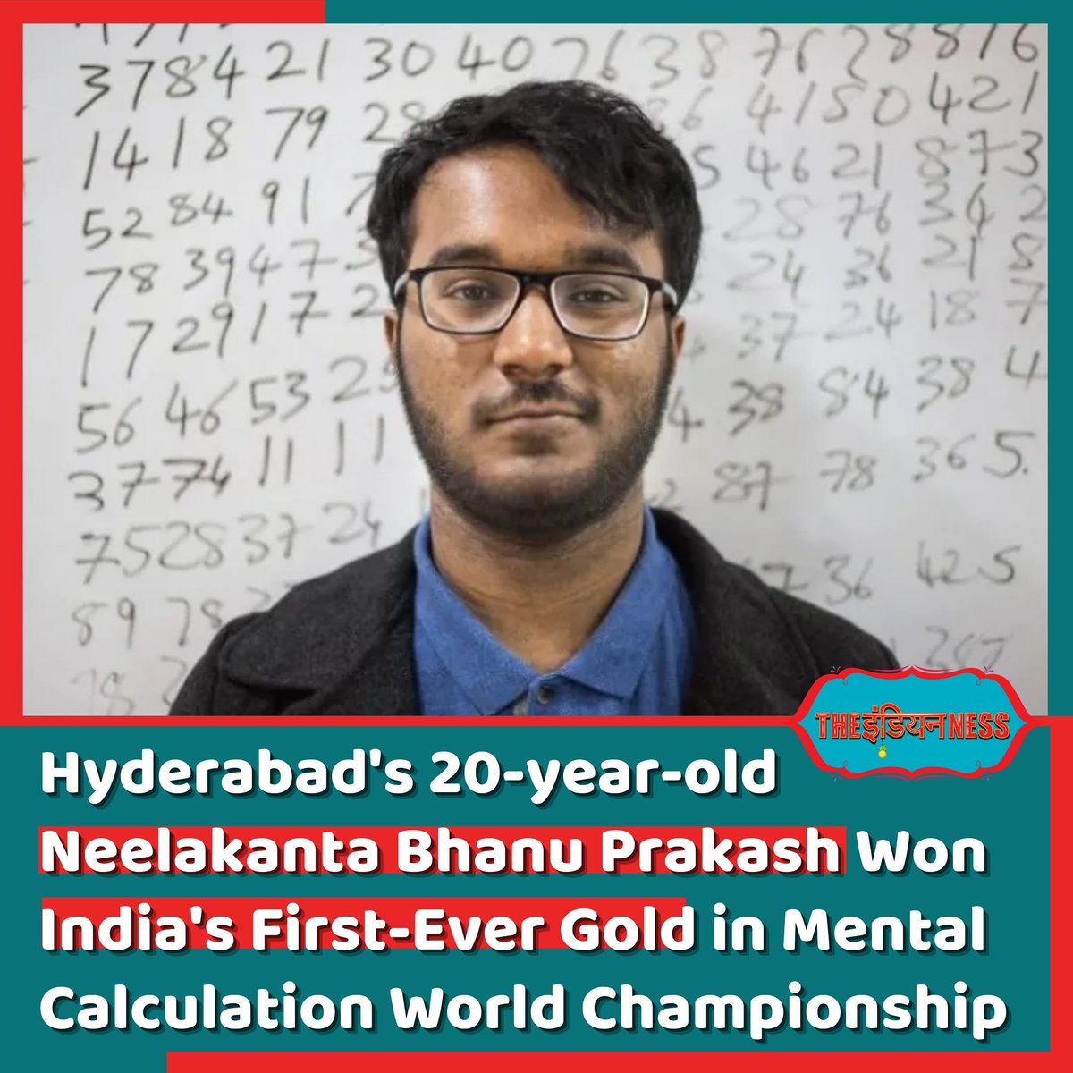 TheIndianness's tweet photo. He says, "I hold 4 world records & 50 #LimcaRecords for being the fastest Human Calculator in the world. My Brain Calculates quicker than the speed of a Calculator
#MindSportsOlympiad #London #IndianPride #Indiantalent #Indianness https://t.co/E6Z9PHyLFE