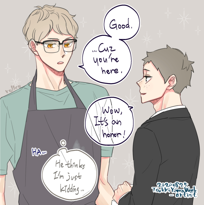 Day 3: artist 
AU; artist Tsukishima & sponsor Yamaguchi
in the atelier #tsukkiyama #tskymweek2020 