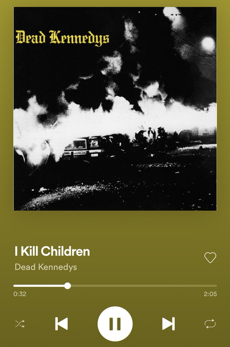 Sad Story- Left AloneSanteria- SublimeI Kill Children- Dead KennedysTime Bomb- Rancid
