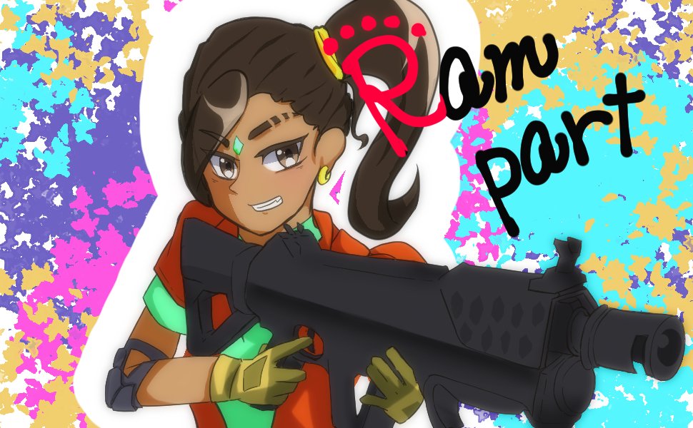 Dhia On Twitter ランパード描いた 私には銃を描くのは難しいわ マジで 綴りは間違ってないよね Rampartであってるよね Apex Apexイラスト Dms協会イラスト支部
