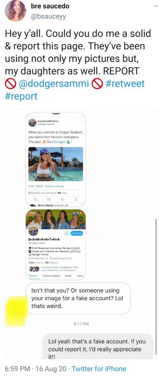 AdmiralClancy's tweet photo. @DodgerDude74 @dodgersammi Fake account block and report https://t.co/MEXqKyDNyz