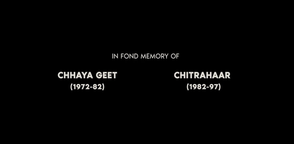 6) Sriram Raghavan's Andhadhun opens with a dedication to Chhaya Geet and Chitrahaar, the Doordarshan shows that brought Hindi film music into our homes.