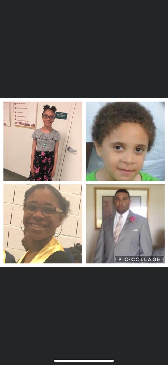 THESE ARE THE MOST RECENT PICTURES WE HAVE OF: Shannon, 14 (Bottom left), Mya 12 (Top left), Jayden, 9 (Top right) and their kidnapper; Shanton Brown-Fields (Bottom right), neighborhood pedophile.