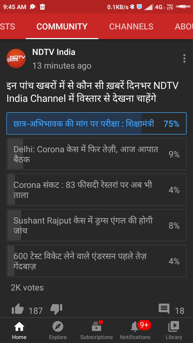 Infinitysdlimit's tweet photo. #PostponeJEE_NEETinCOVID
Pls go to NDTV INDIA community
section and VOTE !!!
#MODIJI_POSTPONEJEENEET #AntiStudentModiGovt
#IndiaSaysBJPNoMor
#Modiji_help_students
#PosponeJEENEET_Today https://t.co/aXqCIhTJ8A