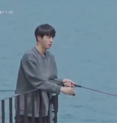 Seokjin is really good at fishing too