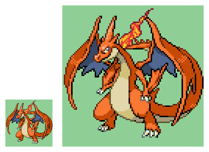 ガタノアス オリポケ Fakemon Pixelart ドット絵 オニガシラ銀角のイラスト