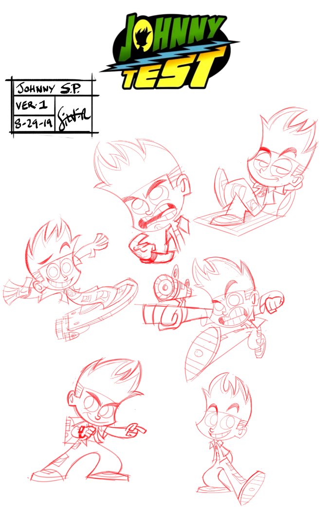 new images from the Johnny Test reboot found from Stephen Silver's portfolio 