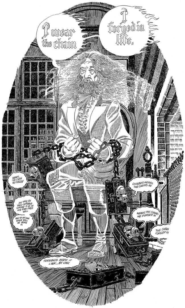 Even as (dare I say) the world's biggest fan of the Dave Sim-Chester Brown fax feud it had never once occurred to me that Dave Sim has been in other fax feuds...? But a quick search led me to this image, accompanied by an introductory essay titled "Dealing with Pagans"