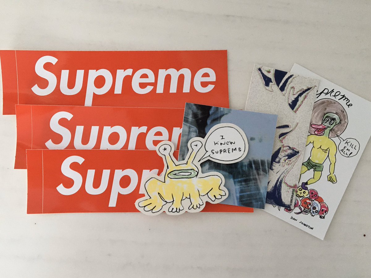 suproxyjp2020's tweet photo. Week1試験で問題なく購入できましたのでweek2より串の販売をすることになりました🔥記念してこのステッカーセットを5名にプレゼントします！応募はこのアカウントをフォローRTで完了です！今週日曜日19:00締め切り‼️宜しくお願い致します🙏
#supreme 
#プレゼント企画 
#proxy https://t.co/xcBEJiJLEv