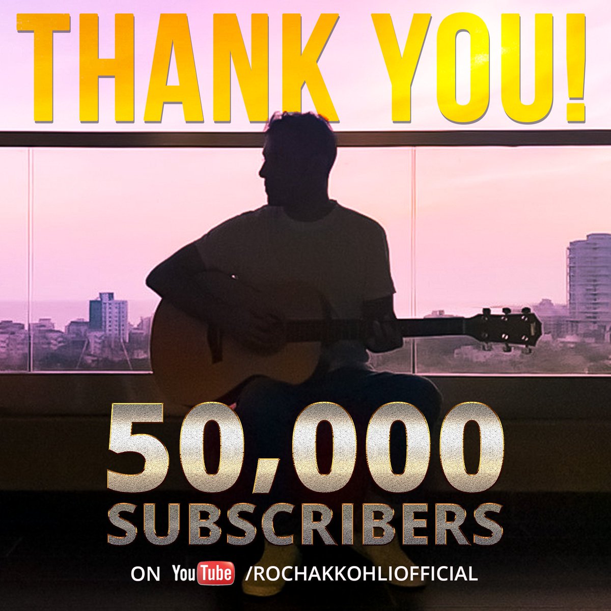 RochakTweets's tweet photo. We are a family of 50K โค๏ธ!!
To celebrate this joy with you, I shall be sharing the your COMMENTS ON #MAUSAMA VIDEO in my stories today!!
Go to my video here: https://t.co/Mp73dcOkYC and leave your hearty comment!! ๐
#50K #youtubechannel #rochakkohliofficial #music #gratitude https://t.co/jcbs4Umt9k
