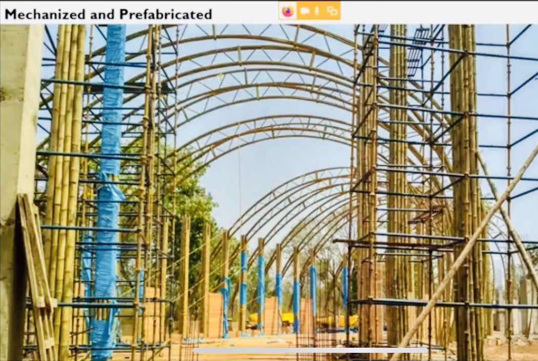 BNMohanty86's tweet image. However our Maharashtra friends could succeed through the collaboration of #ErDrAbhayGupta, IIT, Roorkee &amp;amp; came out with such beautiful #BambooStructure at Chandrapur. Entire country to emulate.