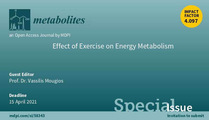 MetabolitesMDPI's tweet photo. #MDPIMetabolites 📢Meet our new Guest Editor Prof. Dr. Vassilis Mougios, Aristotle University of Thessaloniki, Greece📗Special Issue "Effect of Exercise on Energy Metabolism" https://t.co/ThCYLFT0sx #exercise #energymetabolism #carbohydrates @mougios1
@Auth_University @McMasterU https://t.co/s7RO6s9AEP