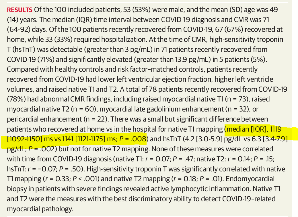 I normally deal with ORBITA-HQ'ers so I was expecting everyone to join in the laughter when I tweeted it (without the highlighting) because the local crowd here would instantly recognise that those IQRs could not possibly give a P value of 0.02Have a look at the revised version