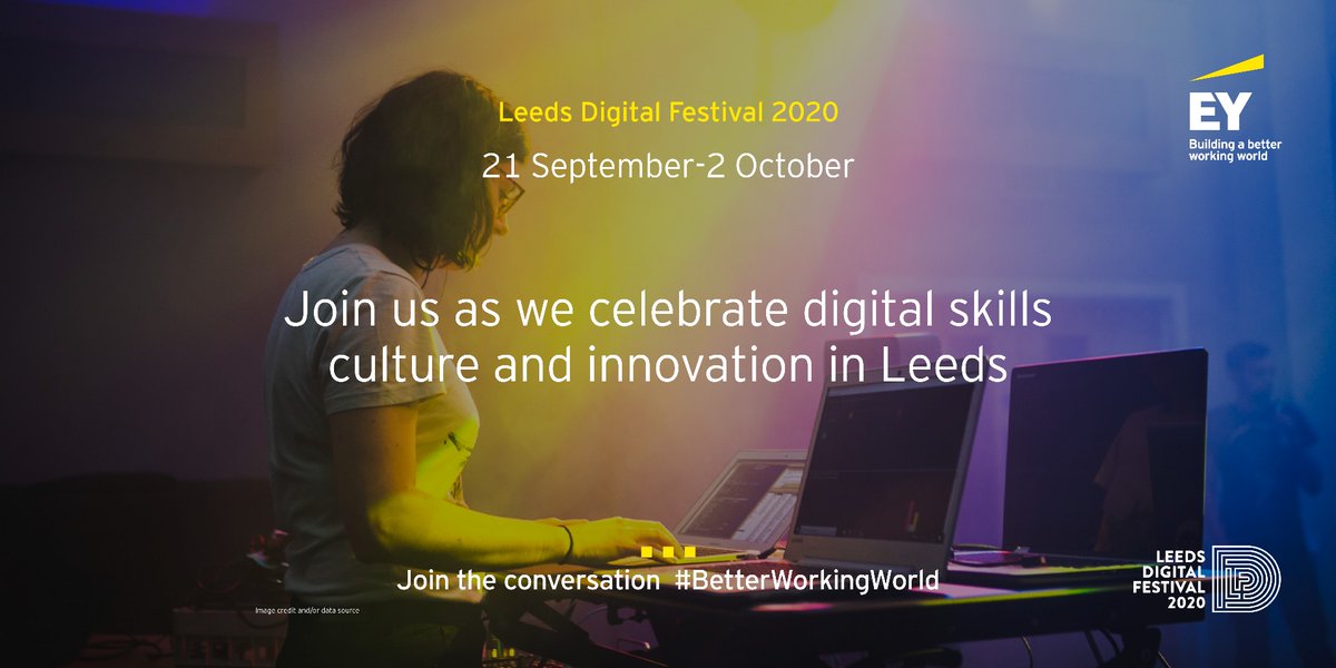 EY are sponsoring this year’s #LeedsDigi20 festival and asking #BetterQuestions about the future of the city’s digital sector. Join the conversation & look out for festival events & activities to get involved with! 
@LeedsDigiFest @EY_UKI @WILD_igital @LeedsIGS @LeedsCityRegion