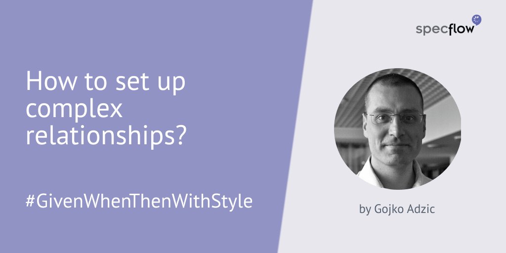 specflow's tweet image. 📣 The new #GivenWhenThenWithStyle challenge by @gojkoadzic is out!

The challenge for this week is to set up complex relationships for the “Given” part, so that they are easy to follow.

#BehaviorDrivenDevelopment #GivenWhenThen

specflow.org/blog/how-to-se…