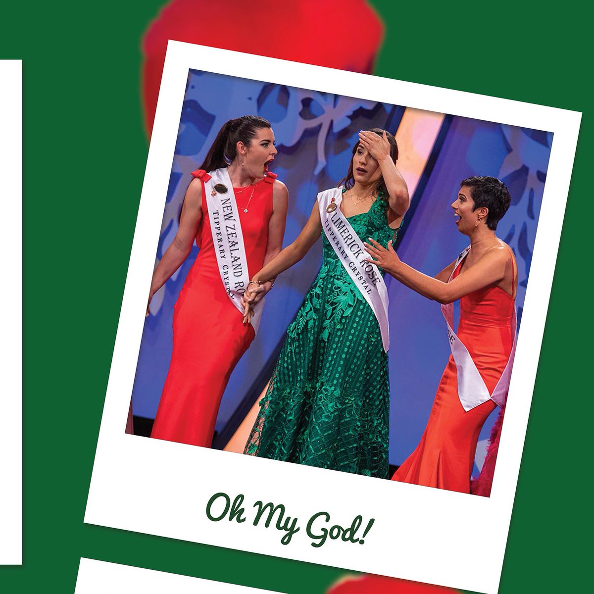 Safe to say that Sinéad was a little surprised to hear #Limerick being called out by <a href="/daithi_ose/">Dáithí Ó Sé.</a> last year! 

Only one more 2019 memory to go... 😊🌹
#LimerickRose #RoseofTralee
<a href="/RoseofTralee_/">Rose of Tralee</a>