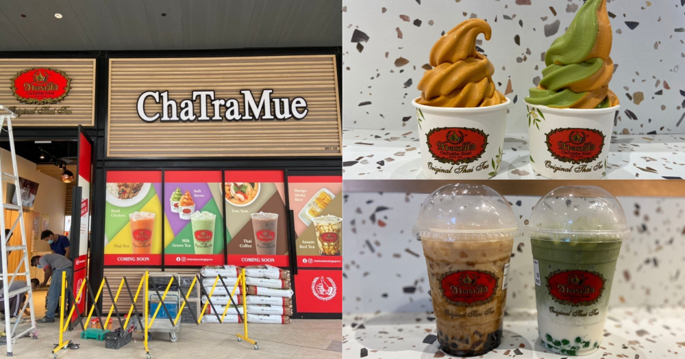 MothershipSG's tweet image. Famous Thai milk tea brand ChaTraMue opening in S'pore Aug. 29 with extensive menu of drinks
bit.ly/3hwfVCS
