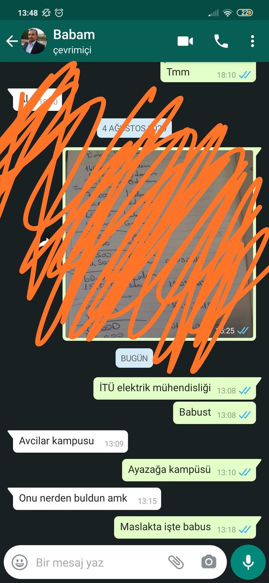 Baba ile yapılan medeni bir diyalig