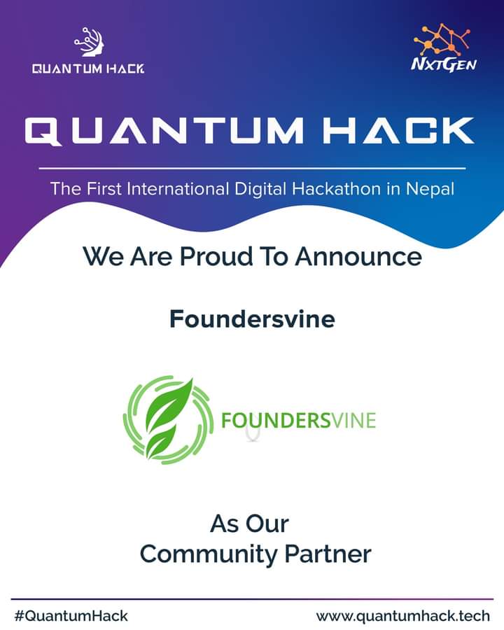 Quantum_Hack's tweet image. We announce Foundersvine as our Community Partner for our upcoming online hackathon ‘QuantumHack’. 
Info for QuantumHack: 
quantumhack.tech
REGISTRATION HAS REOPENED for hackers: 
quantumhack.tech/register/index…
Register to attend QuantumHack:
forms.gle/Wxerbtk6ZSVGrz…

#quantumhack