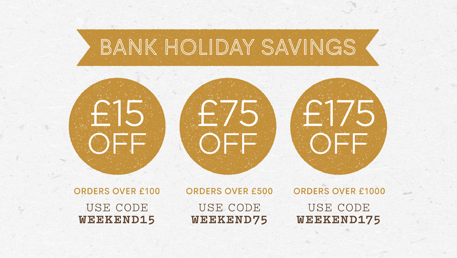 The long weekend is almost upon us, and we're so ready for it we decided to kick off our bank holiday sale early! From sofas to tableware, see what tickles your fancy and save as you shop... bit.ly/bankholpromo
