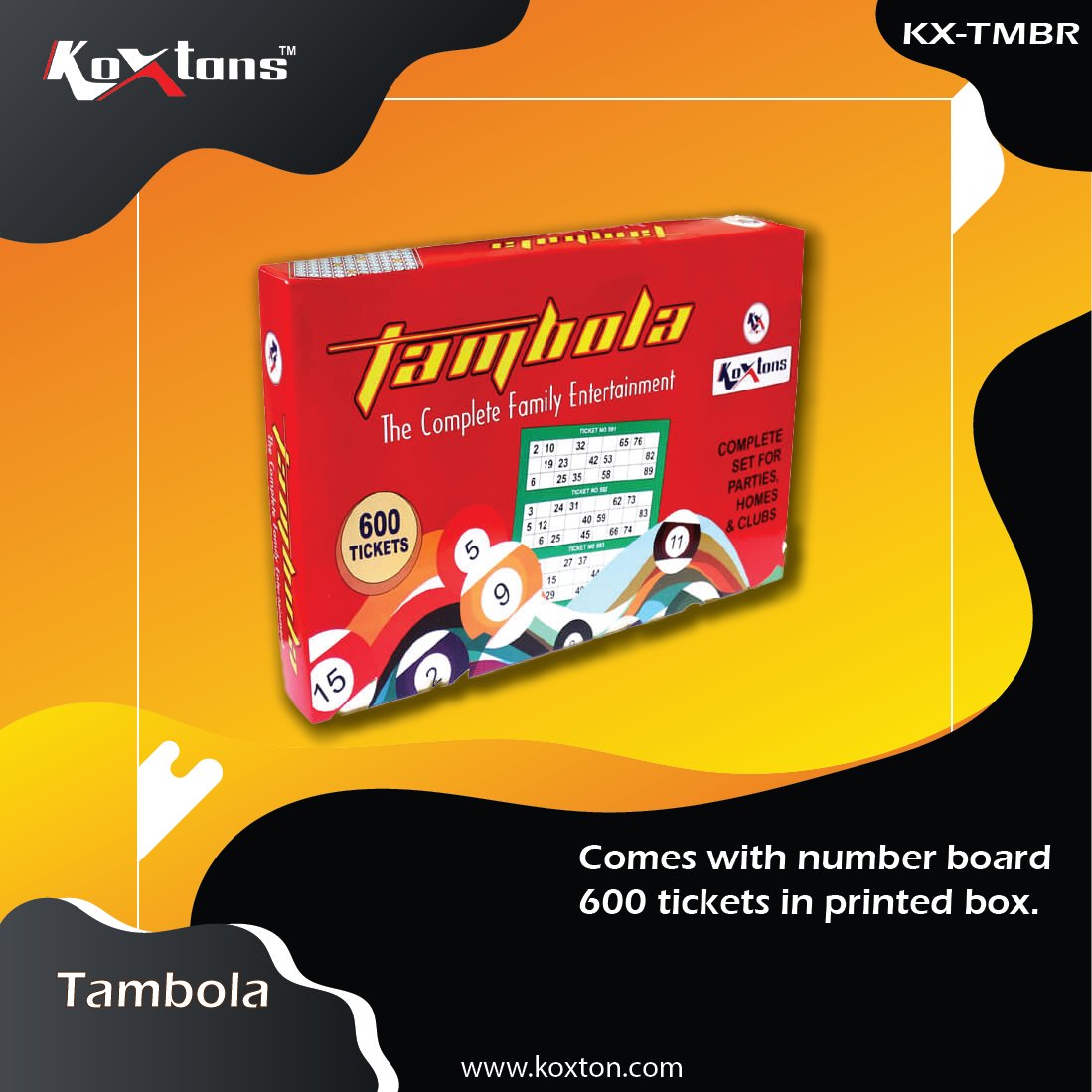 KoxtonSports's tweet photo. When in doubt, Tambola it out.
Get together with your family, the best way to spend a fun evening. Complete set for parties, homes, and clubs. Comes with 600 printed tickets, the more you play the more you get close to your loved ones.
#Koxtons #koxtans #tambola #boardgames https://t.co/ECrwz44eId