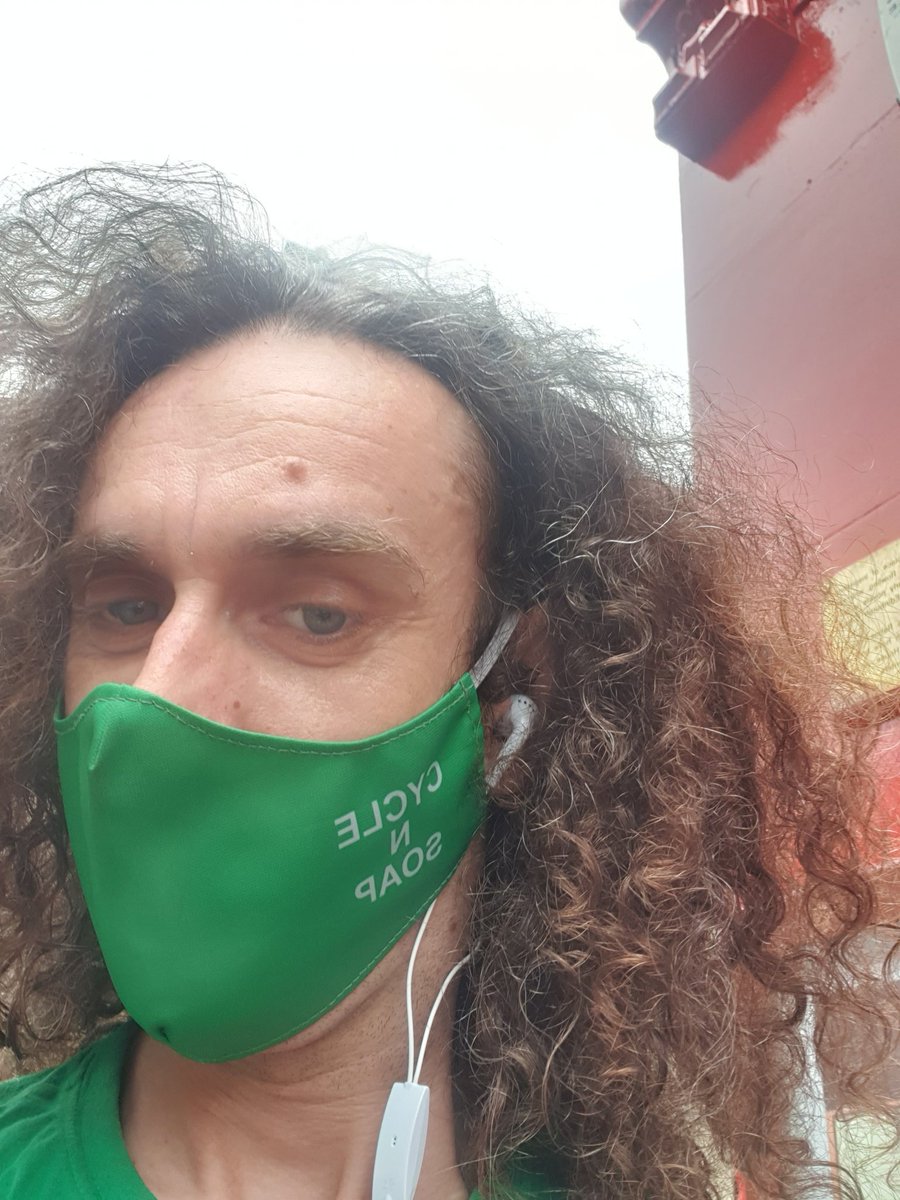 I suppose if it's the law to #WearADamnMask I thought I might as well spruce up my uniform. Looks pretty good eh? #StaySafeStayHealthy and look good at the same time 😁